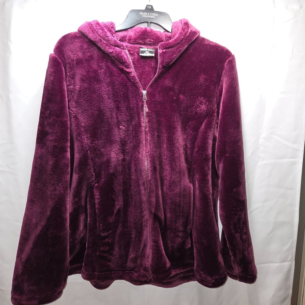 Women's 32 Degrees Heat Purple Full Zip Hoodie Jacket‎ 2X